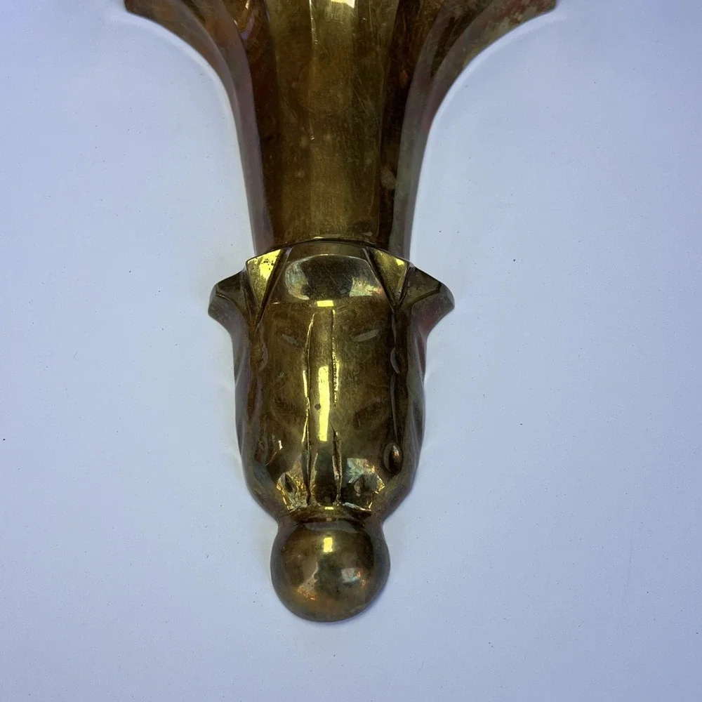 VTG Solid Brass Wall Sconces Pair 10
